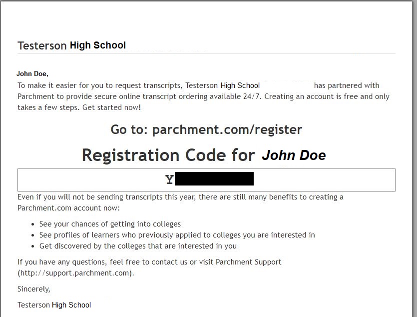 Store a copy of your high school transcript in your account for free