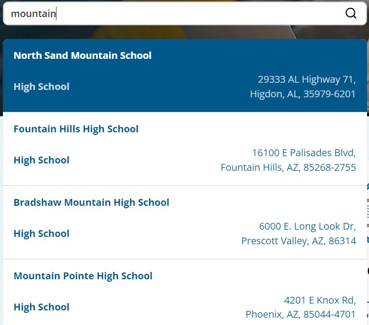 Sign up for College or University Records