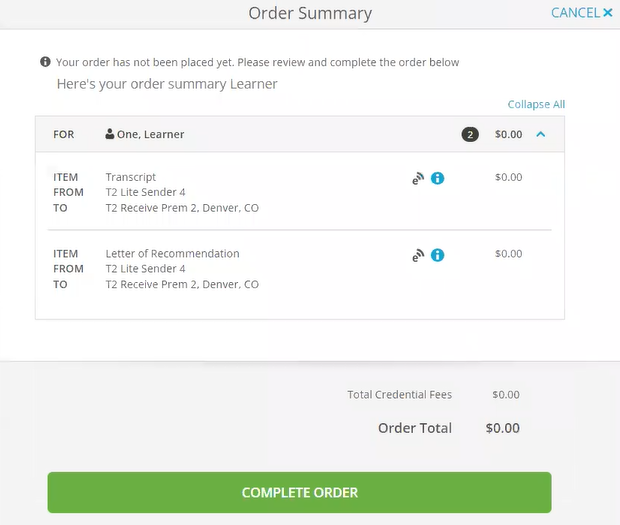 SENDedu Powered by Parchment Learner User Guide