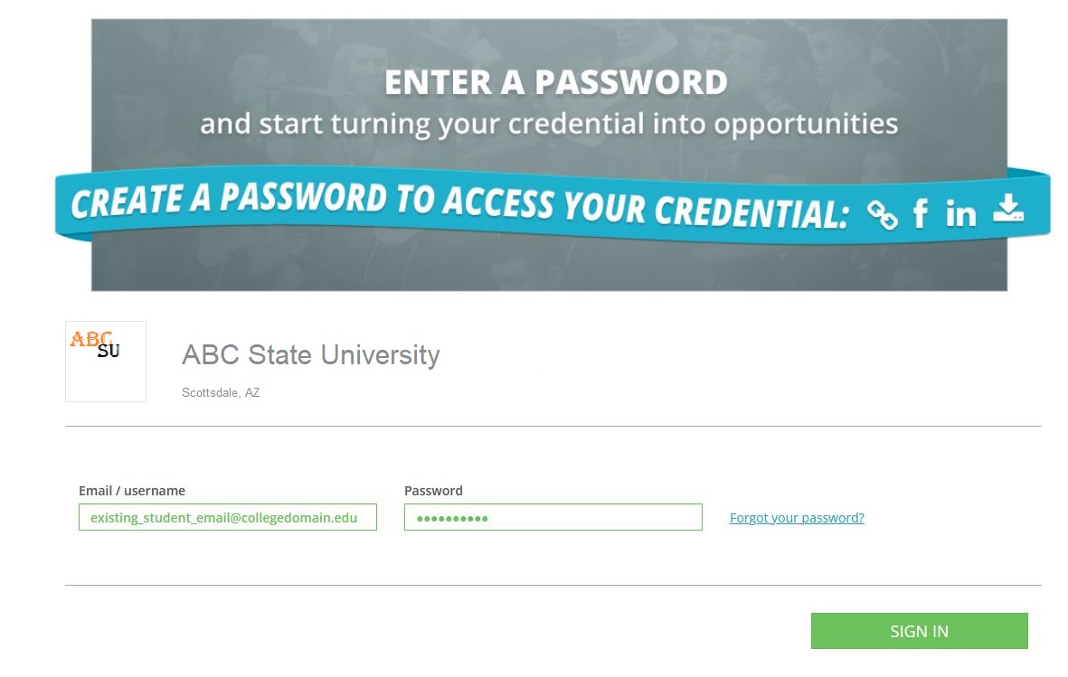 Claim Your Credential - Parchment